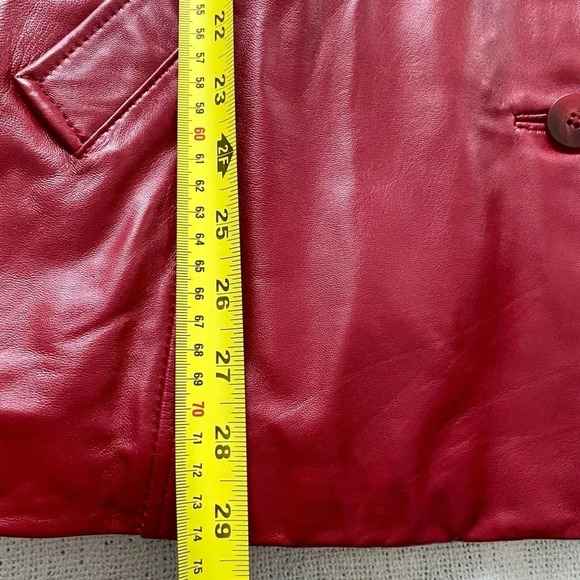 Red Danier Leather Jacket - Picture 13 of 17